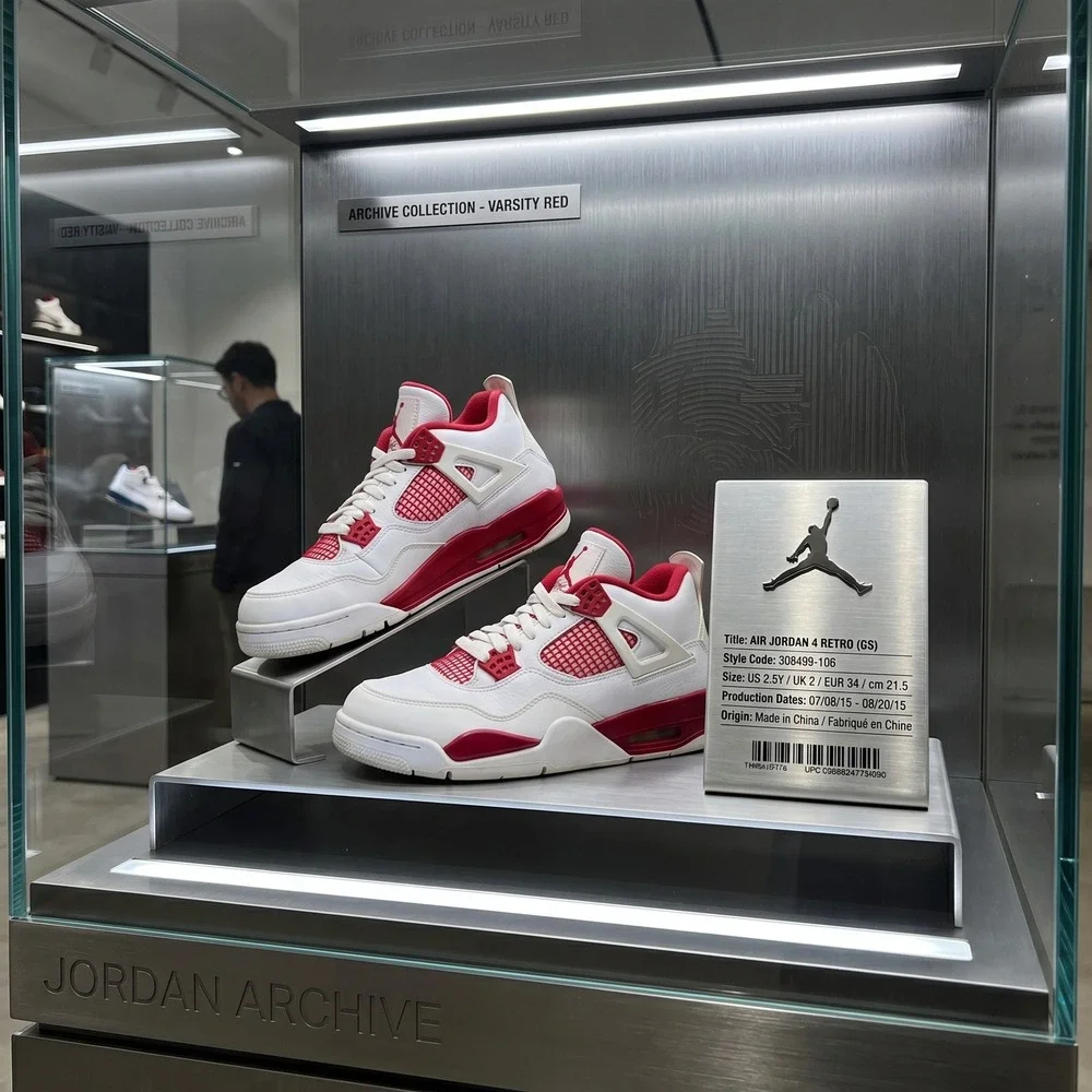 Jordan Air Jordan 4‎ Retro GS Alternate 89 308499-106 Size 2.5Y